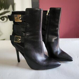AUTHENTIC MARCIANO LEATHER STILLETTO ANKLE BOOTIES SZ 6